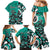 Personalized Canada Haida Eagle Family Matching Mermaid Dress and Hawaiian Shirt Turquoise Style - Wonder Print Shop