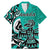 Personalized Canada Haida Eagle Family Matching Mermaid Dress and Hawaiian Shirt Turquoise Style - Wonder Print Shop