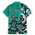 Personalized Canada Haida Eagle Family Matching Mermaid Dress and Hawaiian Shirt Turquoise Style - Wonder Print Shop