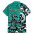 Personalized Canada Haida Eagle Family Matching Puletasi and Hawaiian Shirt Turquoise Style - Wonder Print Shop