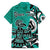 Personalized Canada Haida Eagle Family Matching Summer Maxi Dress and Hawaiian Shirt Turquoise Style - Wonder Print Shop