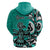 Personalized Canada Haida Eagle Hoodie Turquoise Style - Wonder Print Shop