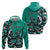 Personalized Canada Haida Eagle Hoodie Turquoise Style - Wonder Print Shop