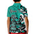 Personalized Canada Haida Eagle Kid Polo Shirt Turquoise Style - Wonder Print Shop