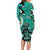 Personalized Canada Haida Eagle Long Sleeve Bodycon Dress Turquoise Style - Wonder Print Shop