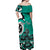 Personalized Canada Haida Eagle Off Shoulder Maxi Dress Turquoise Style - Wonder Print Shop