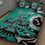 Personalized Canada Haida Eagle Quilt Bed Set Turquoise Style