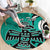 Personalized Canada Haida Eagle Round Carpet Turquoise Style