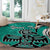 Personalized Canada Haida Eagle Round Carpet Turquoise Style