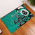 Personalized Canada Haida Eagle Rubber Doormat Turquoise Style