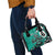 Personalized Canada Haida Eagle Shoulder Handbag Turquoise Style