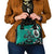 Personalized Canada Haida Eagle Shoulder Handbag Turquoise Style