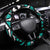 Canada Haida Eagle Steering Wheel Cover Turquoise Style