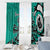 Personalized Canada Haida Eagle Window Curtain Turquoise Style