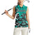 Personalized Canada Haida Eagle Women Sleeveless Polo Shirt Turquoise Style