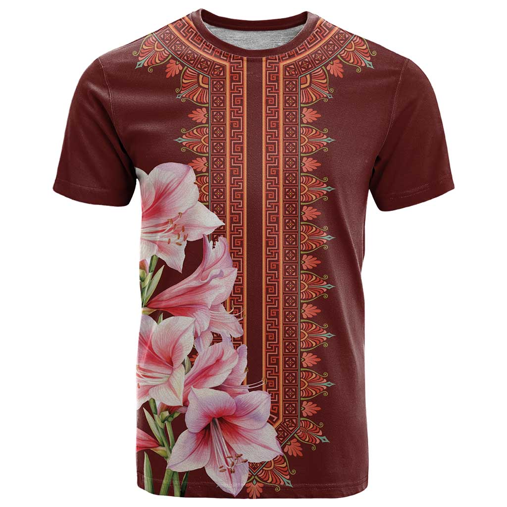 Africa Dashiki T Shirt With Belladonna Lily - Wonder Print Shop