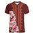 Africa Dashiki Women V-Neck T-Shirt With Belladonna Lily - Wonder Print Shop