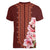 Africa Dashiki Women V-Neck T-Shirt With Belladonna Lily - Wonder Print Shop