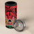 Kenya 4 in 1 Can Cooler Tumbler Coat Of Arms With Kente Patterns