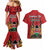 Kenya Couples Matching Mermaid Dress and Hawaiian Shirt Coat Of Arms With Kente Patterns