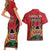 Kenya Couples Matching Short Sleeve Bodycon Dress and Hawaiian Shirt Coat Of Arms With Kente Patterns