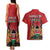 Kenya Couples Matching Tank Maxi Dress and Hawaiian Shirt Coat Of Arms With Kente Patterns