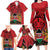 Kenya Family Matching Long Sleeve Bodycon Dress and Hawaiian Shirt Coat Of Arms With Kente Patterns