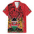 Kenya Family Matching Long Sleeve Bodycon Dress and Hawaiian Shirt Coat Of Arms With Kente Patterns