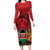 Kenya Family Matching Long Sleeve Bodycon Dress and Hawaiian Shirt Coat Of Arms With Kente Patterns