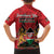 Kenya Family Matching Off The Shoulder Long Sleeve Dress and Hawaiian Shirt Coat Of Arms With Kente Patterns