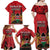 Kenya Family Matching Off Shoulder Maxi Dress and Hawaiian Shirt Coat Of Arms With Kente Patterns