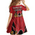 Kenya Family Matching Off Shoulder Short Dress and Hawaiian Shirt Coat Of Arms With Kente Patterns