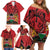 Kenya Family Matching Off Shoulder Short Dress and Hawaiian Shirt Coat Of Arms With Kente Patterns