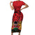 Kenya Family Matching Short Sleeve Bodycon Dress and Hawaiian Shirt Coat Of Arms With Kente Patterns