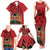 Kenya Family Matching Tank Maxi Dress and Hawaiian Shirt Coat Of Arms With Kente Patterns