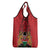 Kenya Grocery Bag Coat Of Arms With Kente Patterns