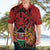 Kenya Hawaiian Shirt Coat Of Arms With Kente Patterns