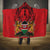 Kenya Hooded Blanket Coat Of Arms With Kente Patterns