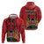 Kenya Hoodie Coat Of Arms With Kente Patterns