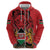 Kenya Hoodie Coat Of Arms With Kente Patterns