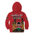 Kenya Kid Hoodie Coat Of Arms With Kente Patterns