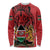 Kenya Long Sleeve Shirt Coat Of Arms With Kente Patterns