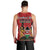 Kenya Men Tank Top Coat Of Arms With Kente Patterns