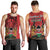 Kenya Men Tank Top Coat Of Arms With Kente Patterns