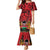 Kenya Mermaid Dress Coat Of Arms With Kente Patterns