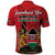 Kenya Polo Shirt Coat Of Arms With Kente Patterns