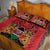 Kenya Quilt Bed Set Coat Of Arms With Kente Patterns