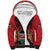 Kenya Sherpa Hoodie Coat Of Arms With Kente Patterns