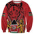 Kenya Sweatshirt Coat Of Arms With Kente Patterns