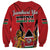 Kenya Sweatshirt Coat Of Arms With Kente Patterns